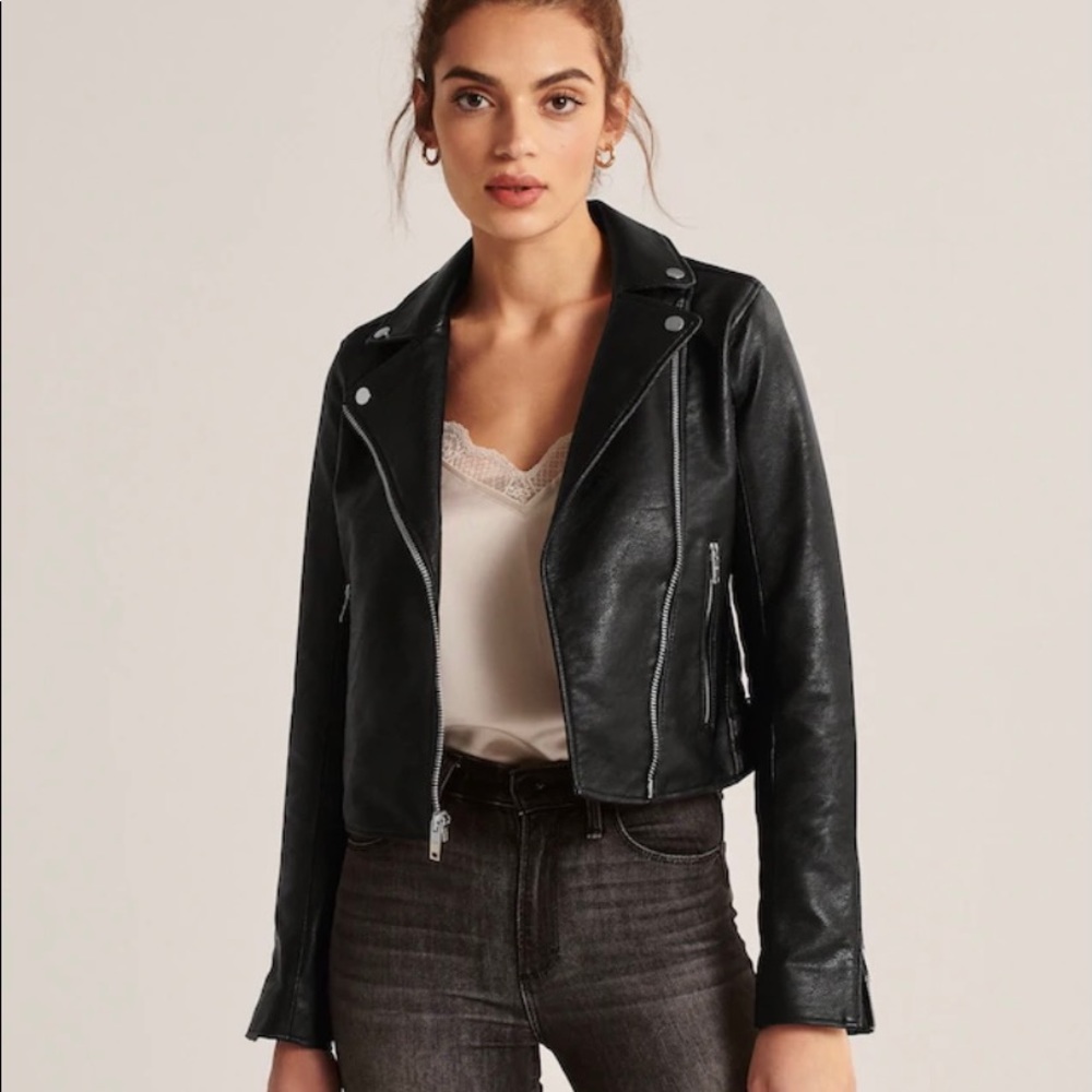 Abercrombie & Fitch Leather Jacket ($85)